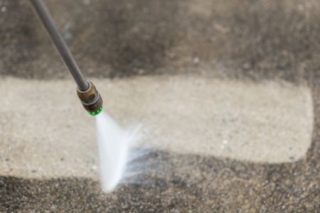 Concrete pressure washing stain removal Hamilton