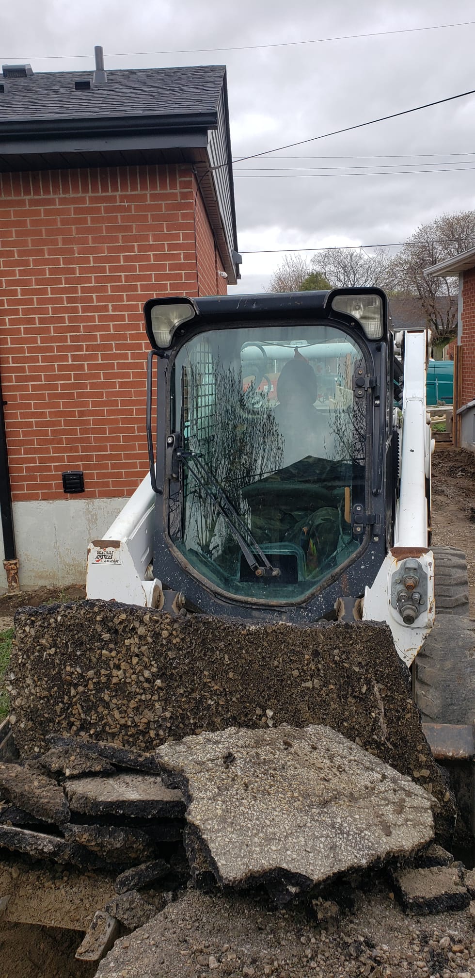 Paving work in progress
