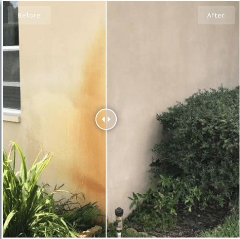 Rust stain removal concrete Hamilton