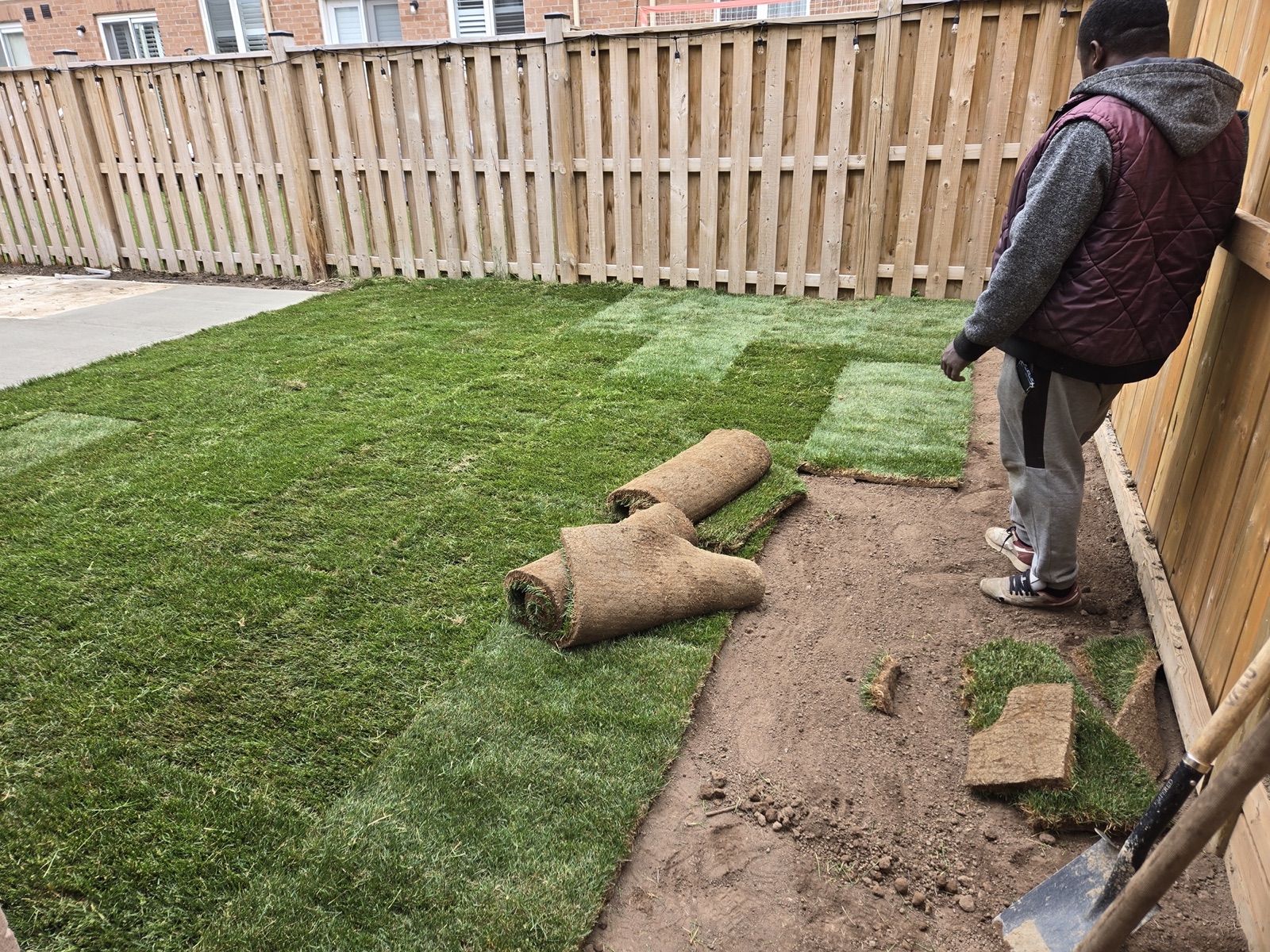 Sod installation Hamilton Ontario