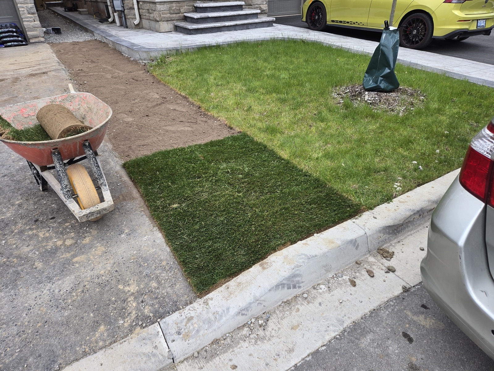 Sod installation